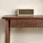 Walnut Solid Wood Rectangular Console Table-904152601