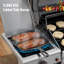 Barbecue au propane autoportant à 4 brûleurs avec couvercle Feasto, grilles en fonte émaillée de porcelaine, argent-117319300