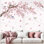 Autocollants muraux cerisier en fleurs - rose - motif floral pelez et collez