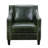 Abimbola Sustex Distressed Green Top Grain Leather 3 - Piece Living Room Set