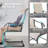 Outdoor Patio Dining Chairs, Breathable PVC-coated polyester, Iron Frame, Beige