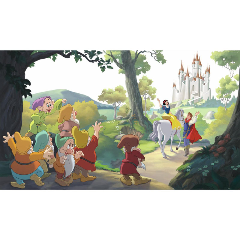 Panneau mural blanc de l 10,5 pi x l 6 po princess snow Disney