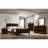 For Bedroom Use Transitional Style Twin Size Curved Sleigh Bed Frame Solid Wood Cherry Finish