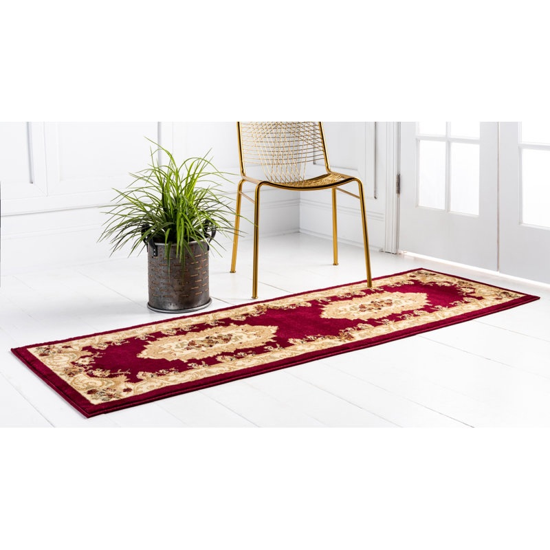 Debora Oriental Area Rug, Runner 2'7" x 10', Burgundy