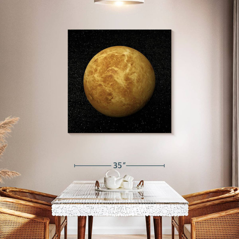 Oberle Planet Venus Surface, 39" H x 39" W