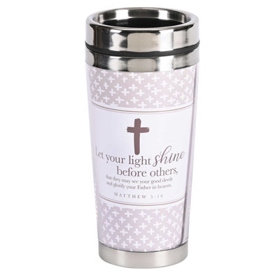 Dicksons Inc 16oz. Double Wall Insulated Stainless Steel Travel Mug