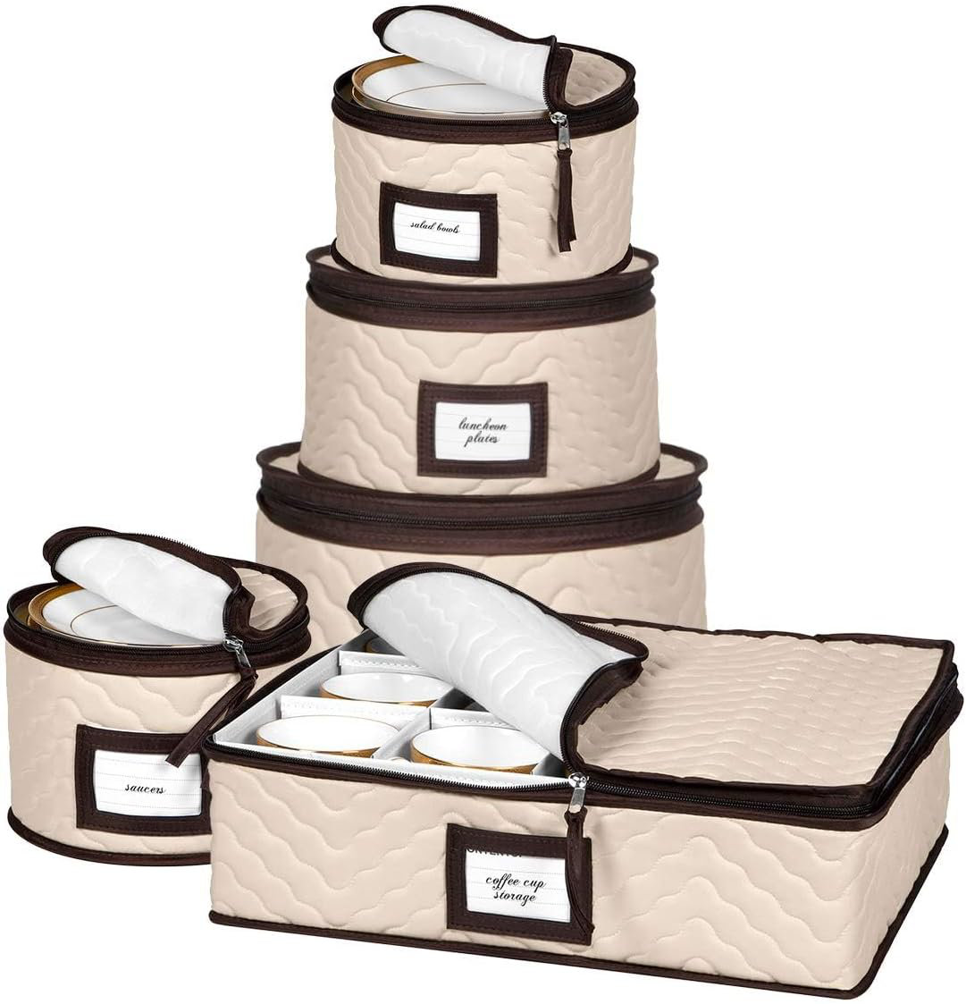 Latitude Run® China Storage Containers 5-Piece Set Moving Boxes with ...