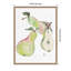 «Watercolor Green Pears» par Viola Kreczmer, reproduction d'art sur toile encadrée