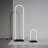 53.9'' Matte LED Task Floor Lamp Set