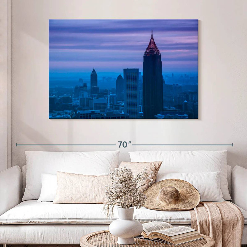 Crépuscule à Atlanta, H 32 po x l 48 po