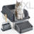 6 in Deep Cat Litter Box Odour-Free Litter Box with Filtering Foot Board-105368526
