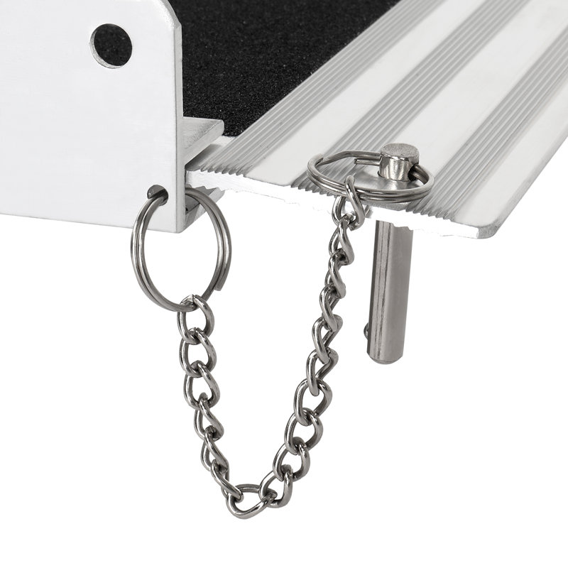 4Ft Foldable Portable Ramp, 2" H x 28.3" W x 84" L