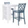 Ariarna 3pc Counter Height Space Saver Dining Set