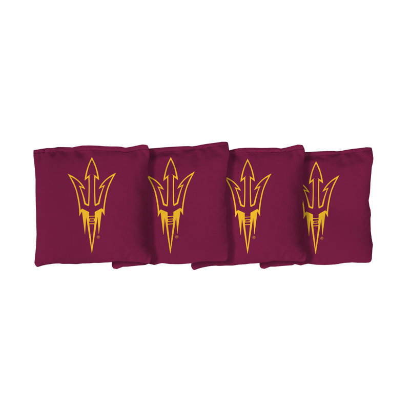 Victory Tailgate de l'Université Arizona State Sun Devils | Sacs de cornhole remplis de maïs rouge, Rouge