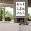  «Mod Chair Chart» par Courtney Prahl, art mural sur toile, 40 po x 60 po