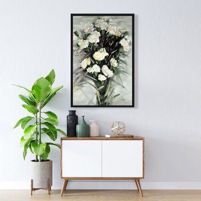 «Lisianthus White Bouquet» sur toile