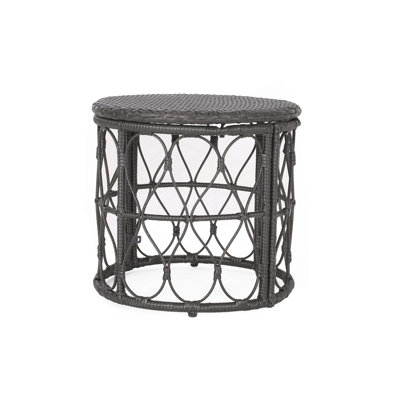 Abagaile Round Outdoor Side Table , 19.75'' in. W 19.75'' in. D