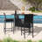 3-Piece Patio Bar Set With Wicker Bar Chairs & Outdoor Bar Table-66941146