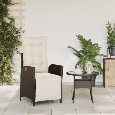 Chaise de patio inclinable avec repose-pieds Winston Porter