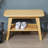 Solid Wood Entryway Shelf Storage Bench-755366459