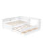 Wood Daybed Frame with Trundle, Storage Drawers, Side Shelves & Desk, Practical Home Bed-1816352467-1816352468