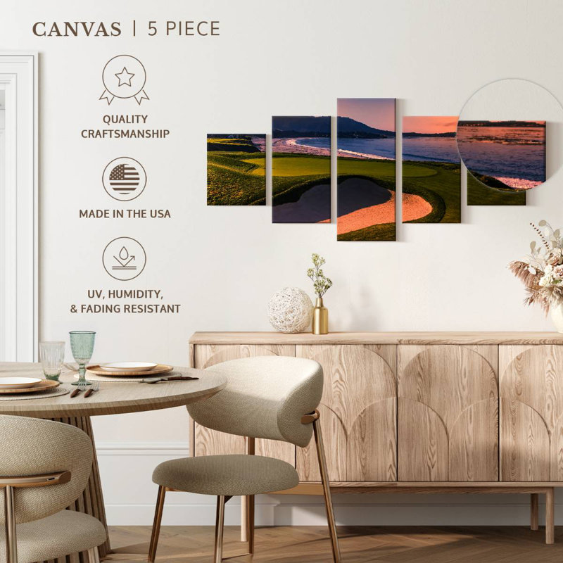 Pebble Beach Golf, 24" H x 55" W