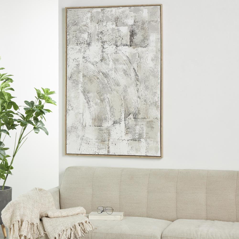 Textured Abstract Gray Wood Wall Art