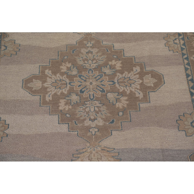 Tapis géométrique Oushak 9 x 12