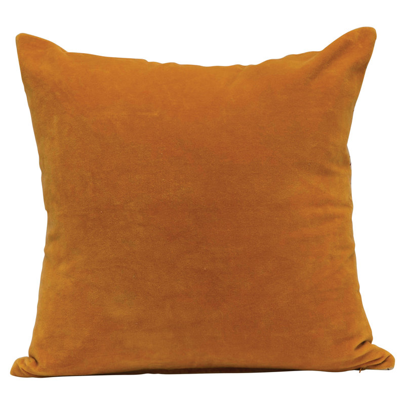 One Happy Family Square Embroidered Cotton Pillow