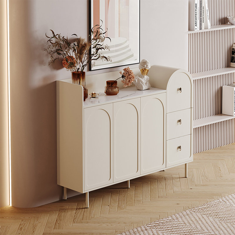 Buffet en bois manufacturé Modern White, 55.12