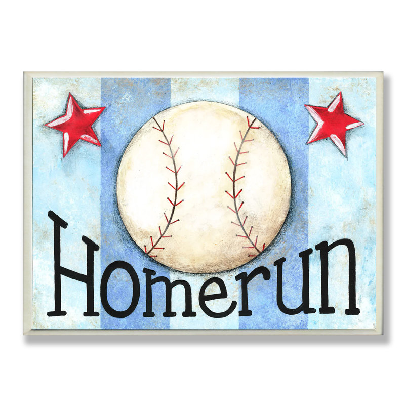 Plaque murale rayée Cambra Home Run