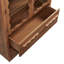 Armoire de cuisine arquée en noyer de 76 pouces Rory-1086043124