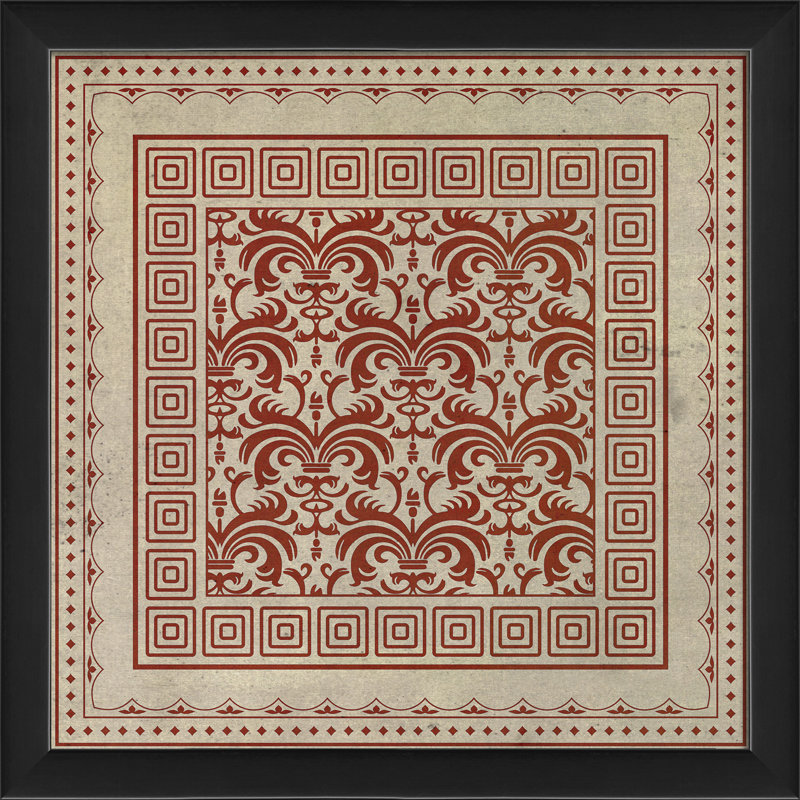 10 impressions encadrées Tile, Rouge