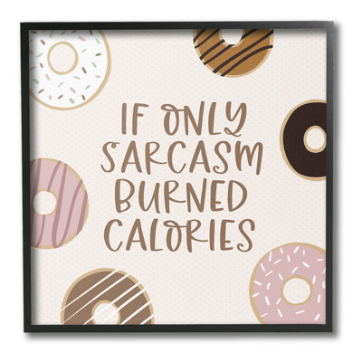 Sassy Sarcasm Burning Calories Giclee Art by Lady Louise Designs