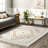 Acacia Raised Diamond Tasseled Area Rug-1662044032