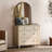 Scarlett End Table For Bedroom With 3 Drawers, Mid Century Modern Wooden Closet Storage Organizer-72074894-95739568
