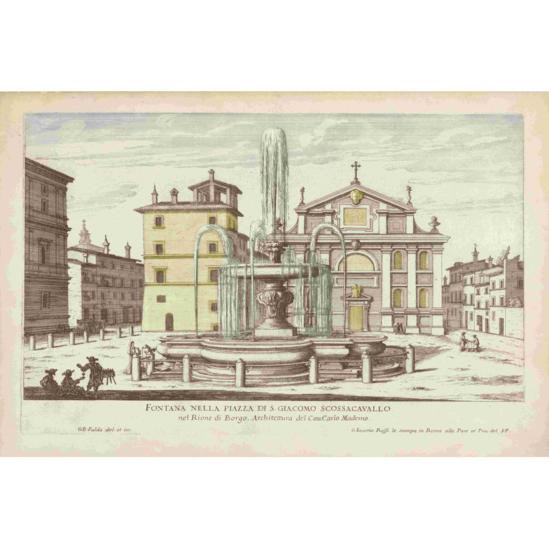 Fontaines de Rome I, H 8 po x l 12 po