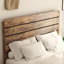 Structure de lit double, structure de lit plateforme en bois, silencieuse, aucun sommier nécessaire et outil d'assemblage facile, grand rangement sous le lit