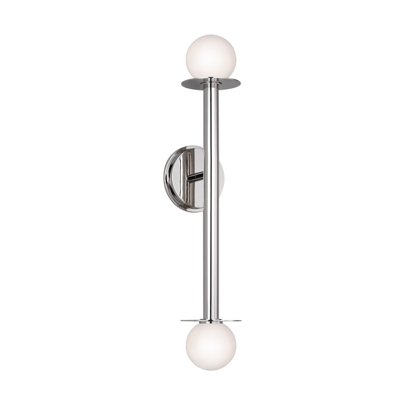 Applique murale Allegra 23,63 po H, Nickel poli