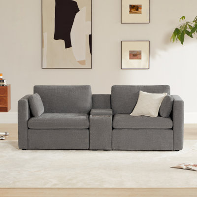 Winfree 2- Piece Upholstered Sofa With Console