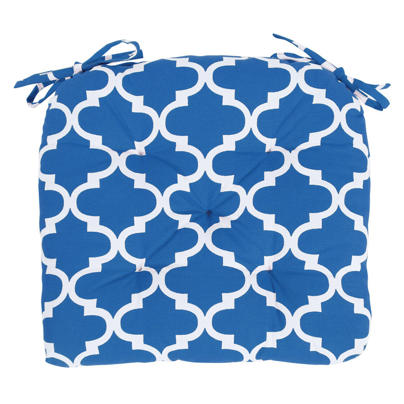 Outdoor 3'' Dining Chair Chair Pad, Teal