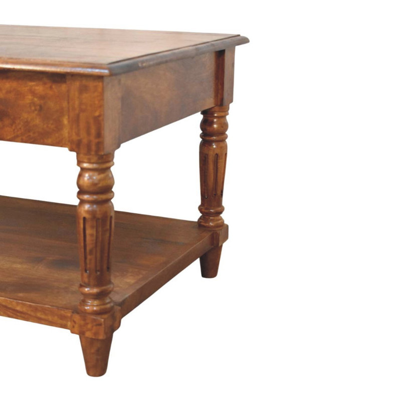 Solid Wood Coffee Table with Storage