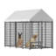 Grand enclos pour chien chenil pour l'extérieur L 7,94 pi x l 4,13 pi x H 5,95 pi.