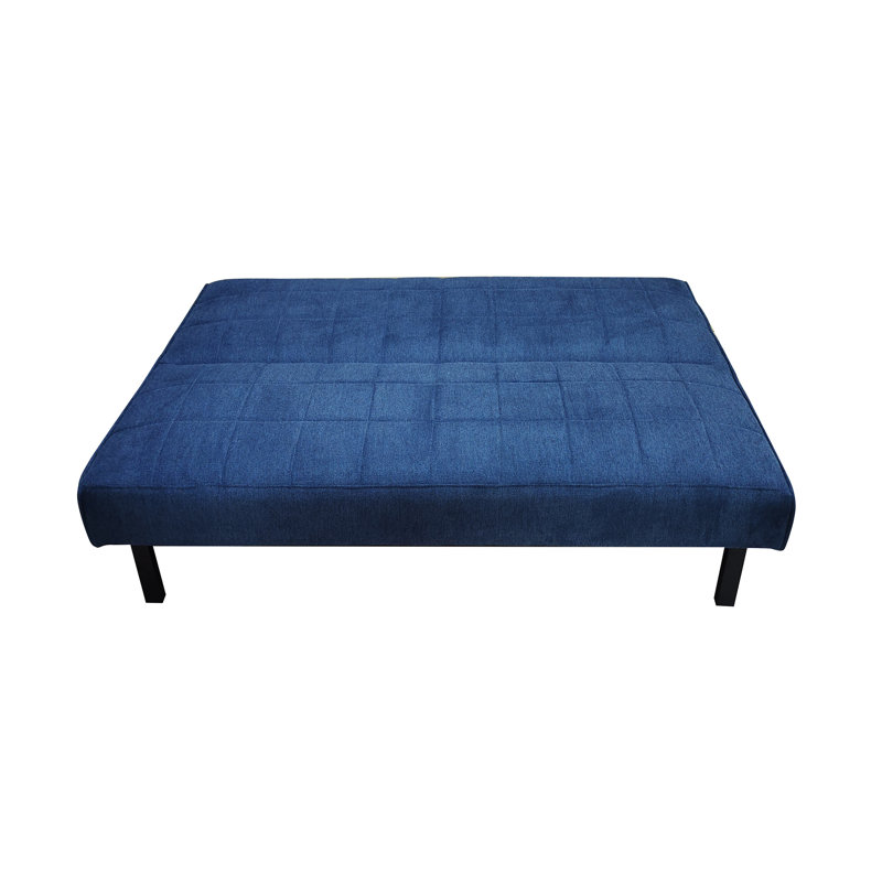 3 Seater Linen Sofa Bed, Navy