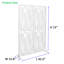 Écran d'intimité en métal 3,8 pi x 6 pi - Paravent intérieur extérieur, feuille noire / blanche décorative pour balcon / patio / jardin, écran d'intimité imperméable antirouille-122578832