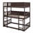 Triple Wood Bunk Bed, With Ladders, Guardrails Detachable Bunk Bed-2084820189