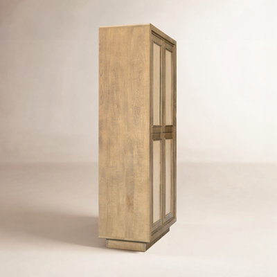 Kavita Travertine Mango Accent Cabinet