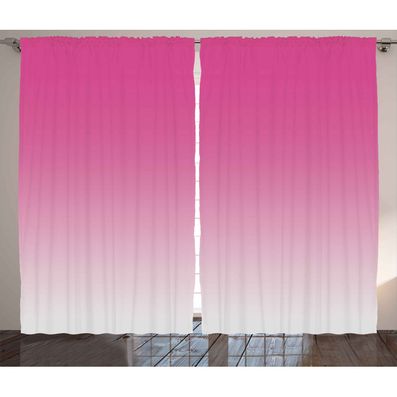 Afraz Semi Sheer Curtain Pair, 54" W x 108" L