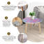 Ensemble de 2 tables basses gigognes Triangle