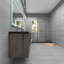 Ensemble de meuble-lavabo double mural 84 po Calarco Kody-510047556